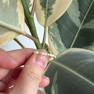 Elegant Opal Gold Ring